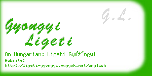 gyongyi ligeti business card